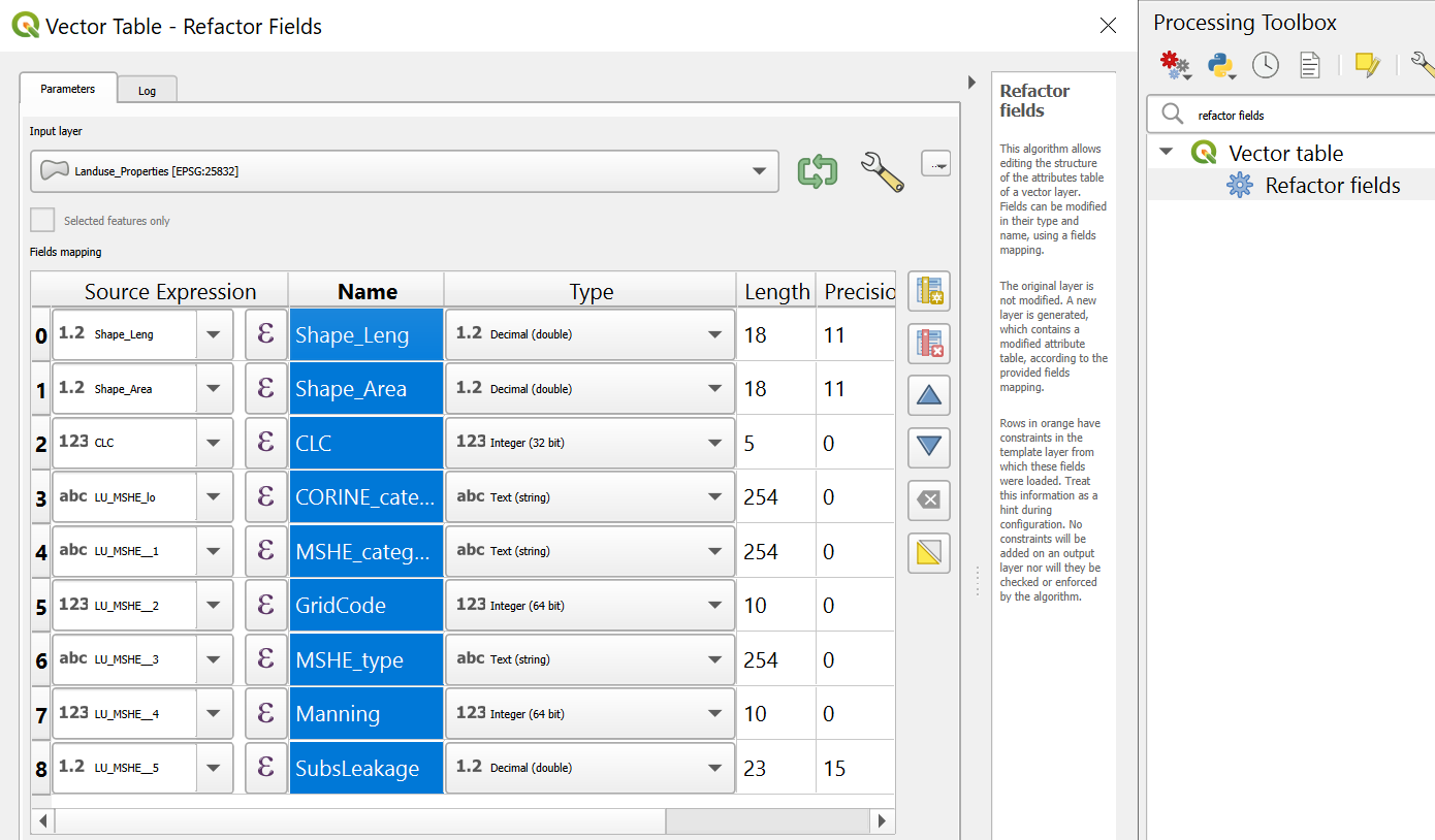 Refactor Fields