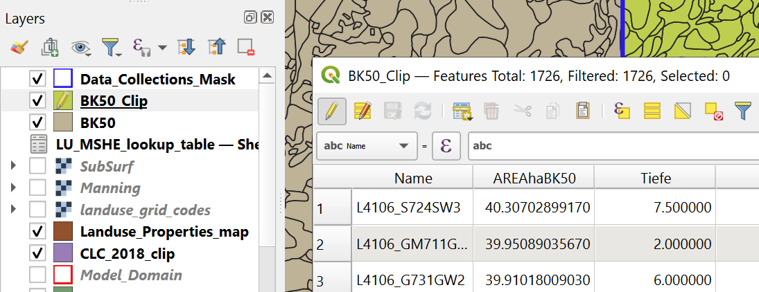 Open Attribute Table